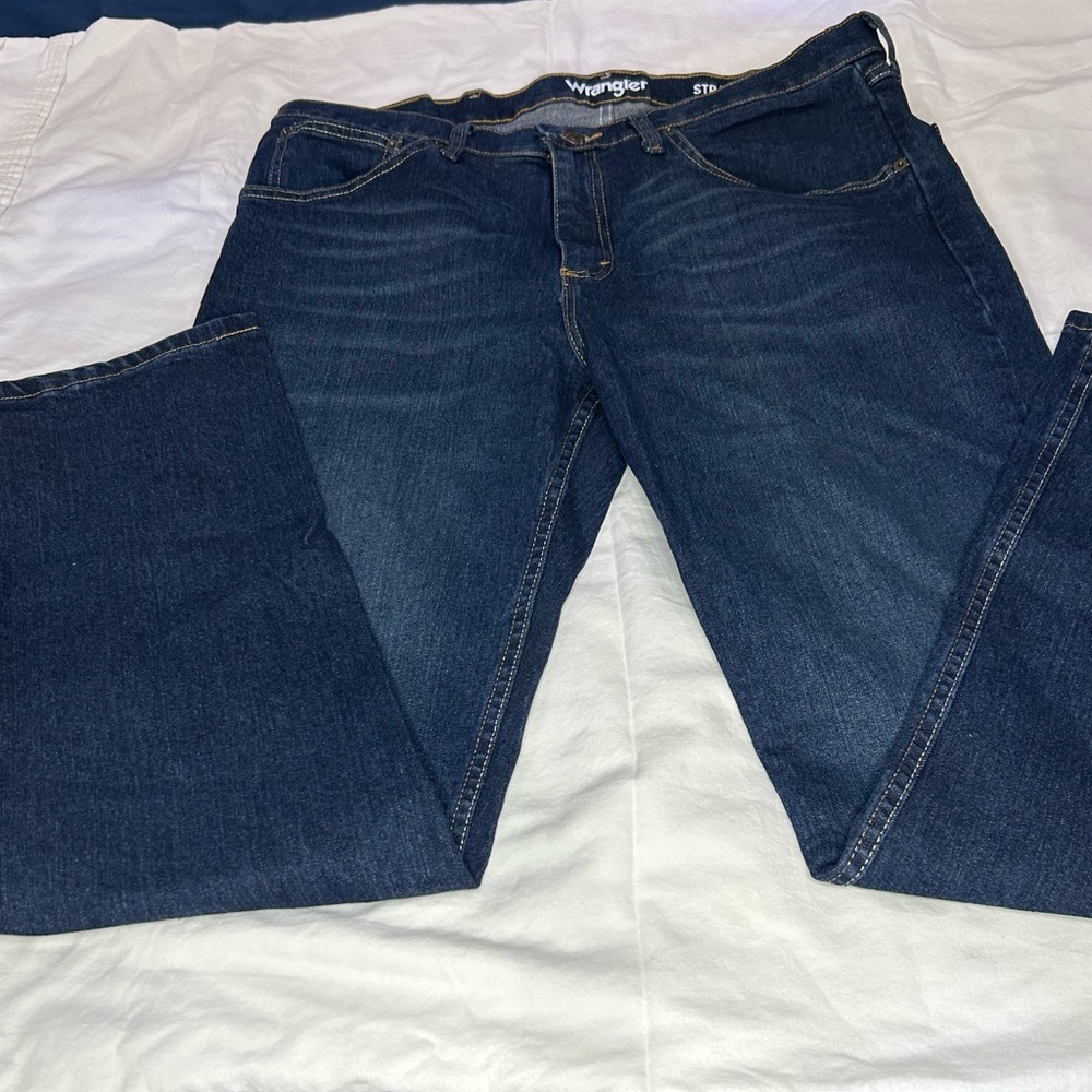 Wrangler Straight fit Denim 36x32 dark blue